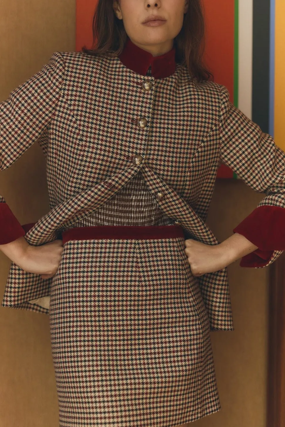 Camille Rosso in Plaid