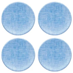 Campbell Blue Chambray Coaster Set
