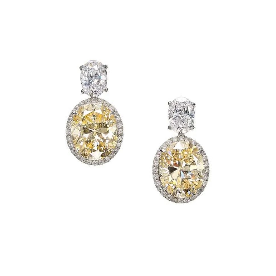 Canary Celestial Halo Earrings