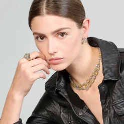 Canary Celestial Halo Earrings