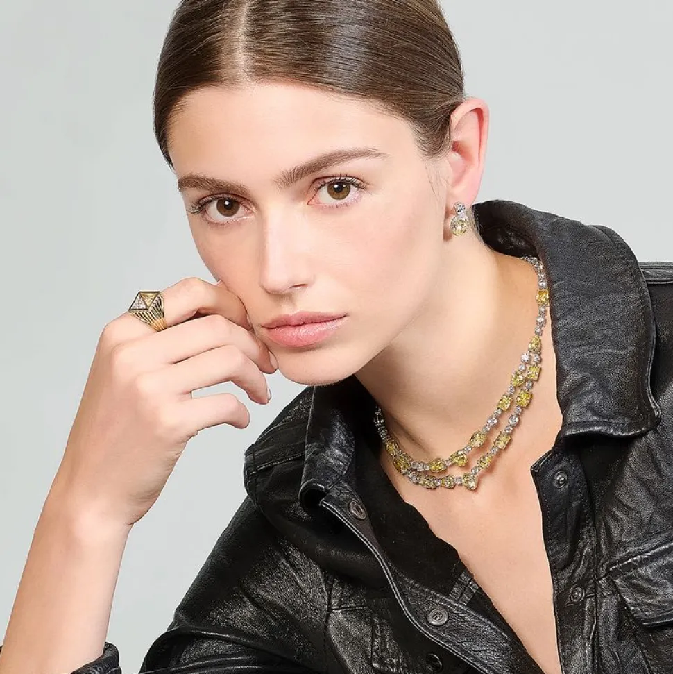 Canary Celestial Halo Earrings