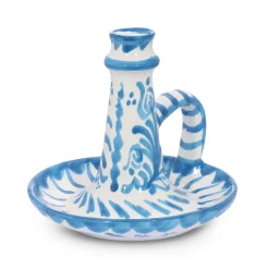 Candlestick With Hand Painted Designs