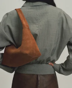 Candy Baguette in Saddle Suede