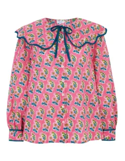 Candy Zinnia Apple Blouse