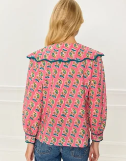 Candy Zinnia Apple Blouse