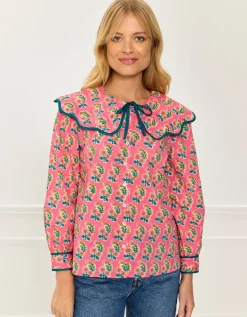 Candy Zinnia Apple Blouse