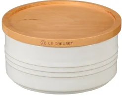 Canister with Wood Lid
