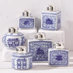 Canton Collection Tea Jars, Set of 6