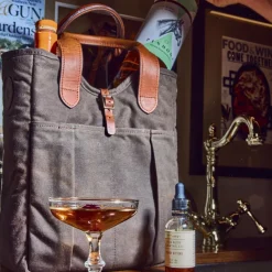 Canvas Whiskey Tote