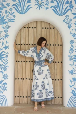 Capri Maxi Dress in Indigo