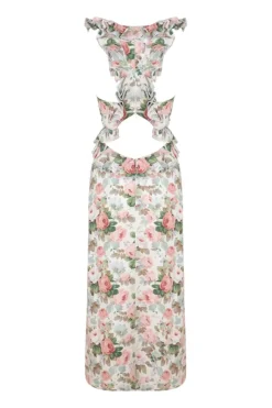 Capucine Dress in Rose Floral
