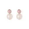 Cara Earrings in Rose Quartz