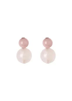 Cara Earrings in Rose Quartz