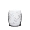 Carafe Glasses with Fern Design, Set of Four