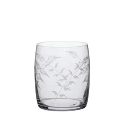 Carafe Glasses with Fern Design, Set of Four