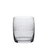 Carafe Glasses with Ovals Design, Set of Four