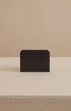 Card Case in Tumbled Grain Black
