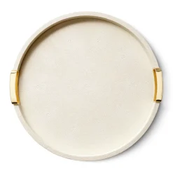 Carina Shagreen Round Tray