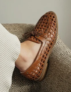 Carla Camel Leather Loafer