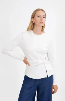 Carlita Top in Chalk