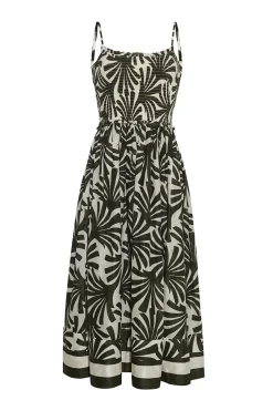 Carmen Dress in Catalina Olive