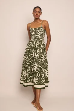 Carmen Dress in Catalina Olive