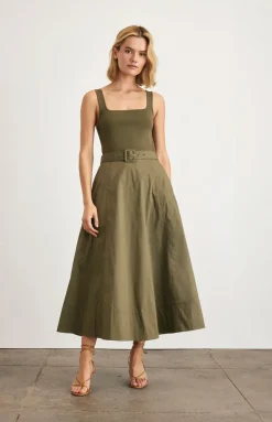 Carmen Dress in Fern