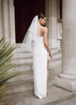 Carmen Dress in Ivory