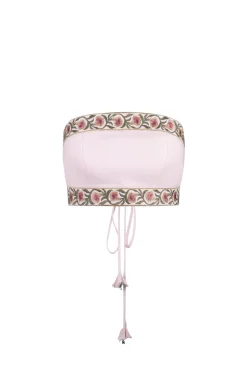 Carnation Crop Top in Pink