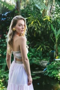 Carnation Crop Top in Pink