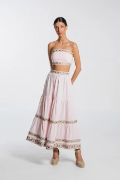 Carnation Crop Top in Pink