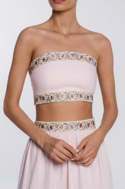 Carnation Crop Top in Pink