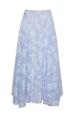 Carolina Skirt in Floral Clip Jacquard