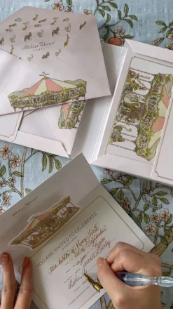 Carousel Pop-Up Invitation Set