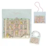 Carre & Satin Bib Set in Monceau Mansion