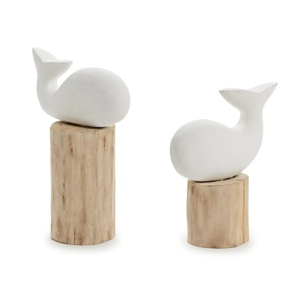 Carved Fish on Dock Post, Set of 2