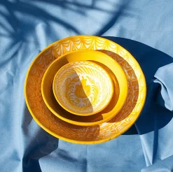 Casa Amarilla Large Bowl with Hand-painted Designs