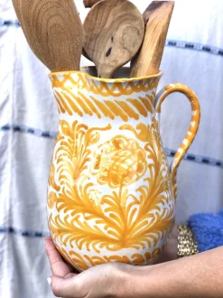 Casa Amarilla Large Pitcher with Hand-painted Designs