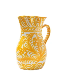 Casa Amarilla Medium Pitcher with Hand-painted Designs