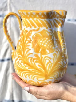 Casa Amarilla Medium Pitcher with Hand-painted Designs