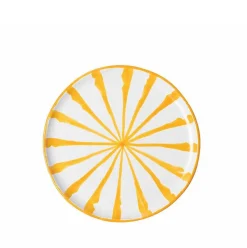 Casa Amarilla Salad Plate with Candy Cane Stripes