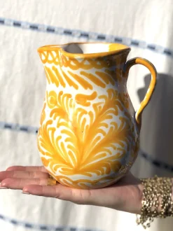 Casa Amarilla Small Pitcher with Hand-painted Designs