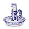 Casa Azul Candlestick with Hand-Painted Designs