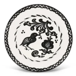 Casa Blanca & Negra Dinner Plate with Traditional Designs