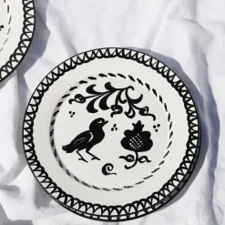 Casa Blanca & Negra Dinner Plate with Traditional Designs
