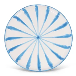 Casa Celeste Dinner Plate with Candy Cane Stripes
