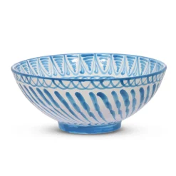 Casa Celeste Large bowl with Hand-Painted Designs