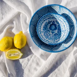 Casa Celeste Small Bowl with Hand-Painted Designs