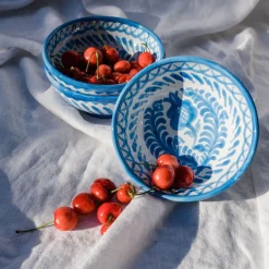 Casa Celeste Small Bowl with Hand-Painted Designs