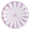 Casa Lila Dinner Plate with Candy Cane Stripes
